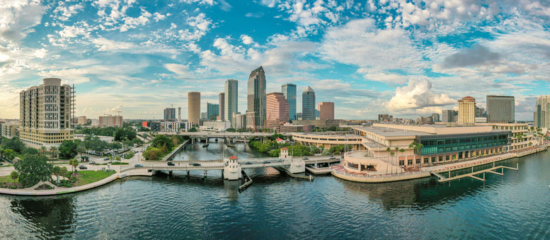 tampa, florida aerial photo