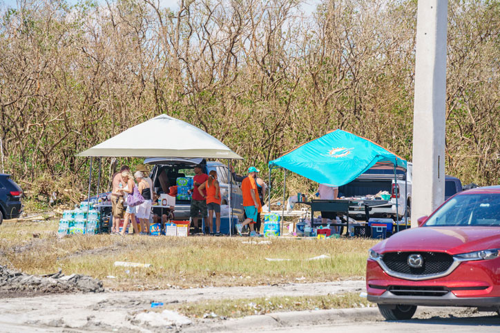 food and water for homeless