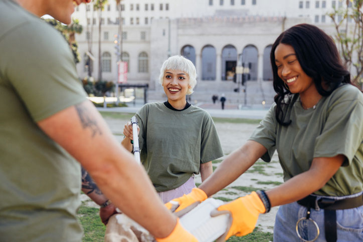 young volunteers